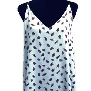 Ann Taylor Loft V-Neck Floral Sleeveless Blouse